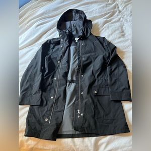 J.Crew Factory Waterproof Hooded Rain Jacket
